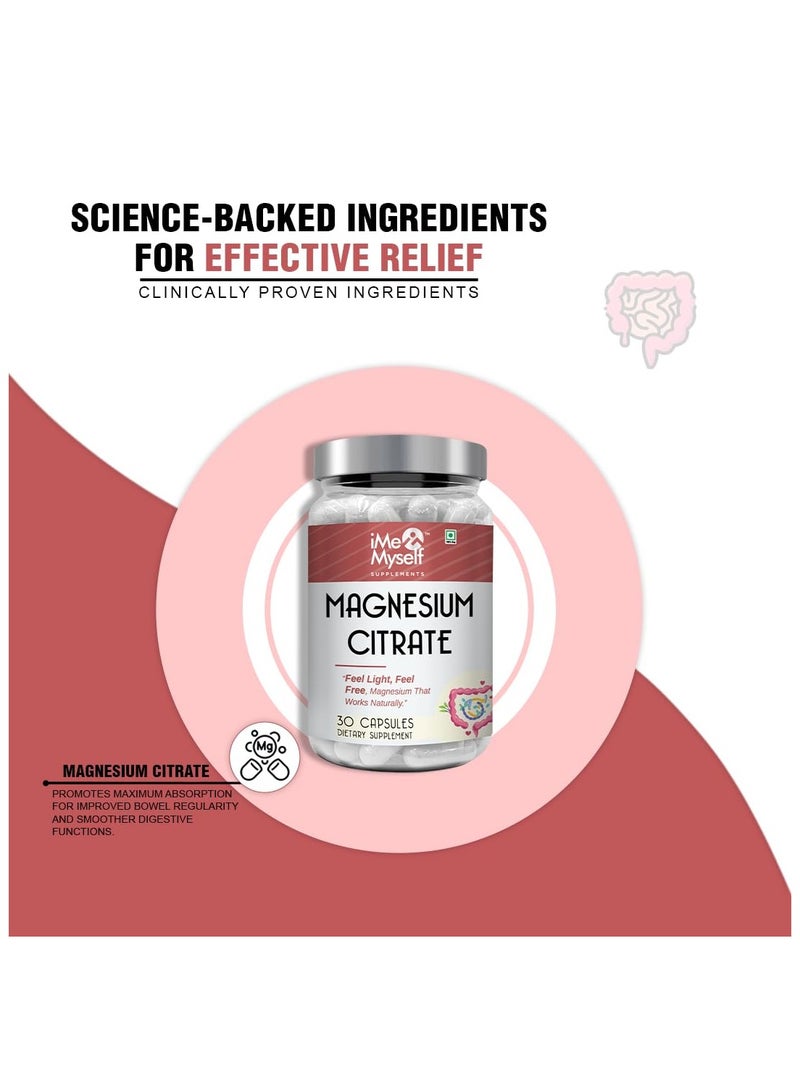 iMeMyself Magnesium Citrate - 30 Capsules - Image 2