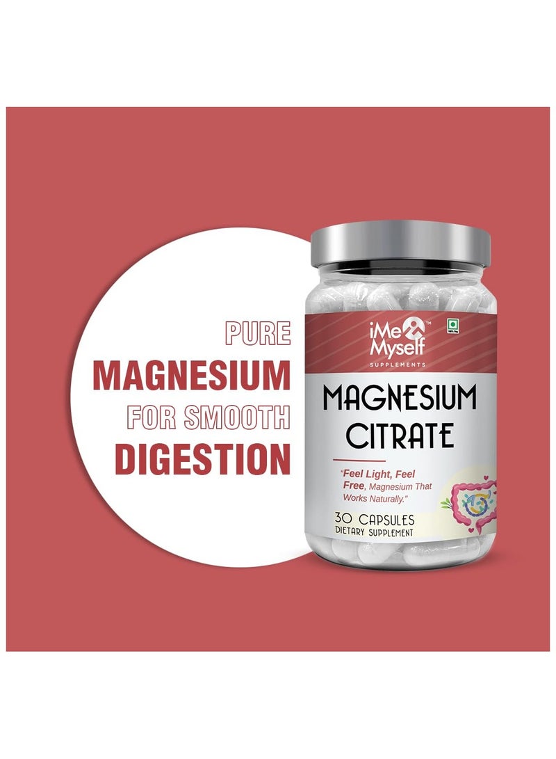 iMeMyself Magnesium Citrate - 30 Capsules - Image 5