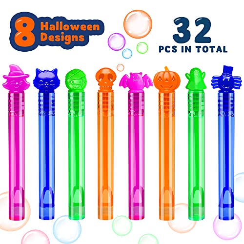 VKTEN 32Pcs Halloween Bubble Wands Mini Bubbles Party Favors for Kids Treat Bag Stuffers Goody Bag Filler Treats Prizes - Image 5