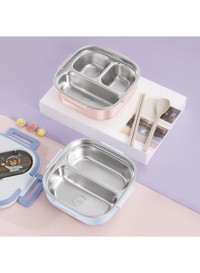 304 Stainless Steel Lunch Box Student Lunch Box Lunch Box Microwave Oven Compartment Lunch Box Work Insulation Cartoon Lunch Box-Specifications:insulation Bag-Color:201 Stainless Steel Liner ]
