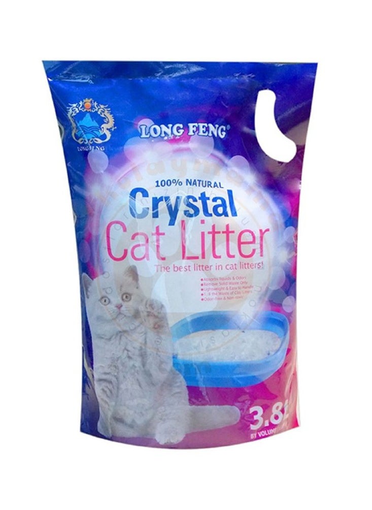 long feng - Long Feng Crystal Cat Litter Lavender Scent 3.8 L - Image 1