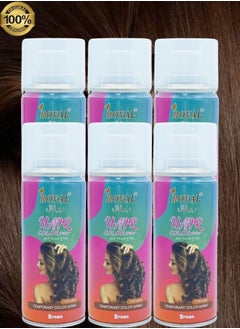 ROVAL 6 Pieces Roval Temporary Hair Color Spray Brown  - Image 1