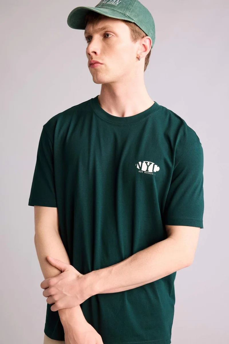 DeFacto Regular Fit Printed Short Sleeve T-Shirt
