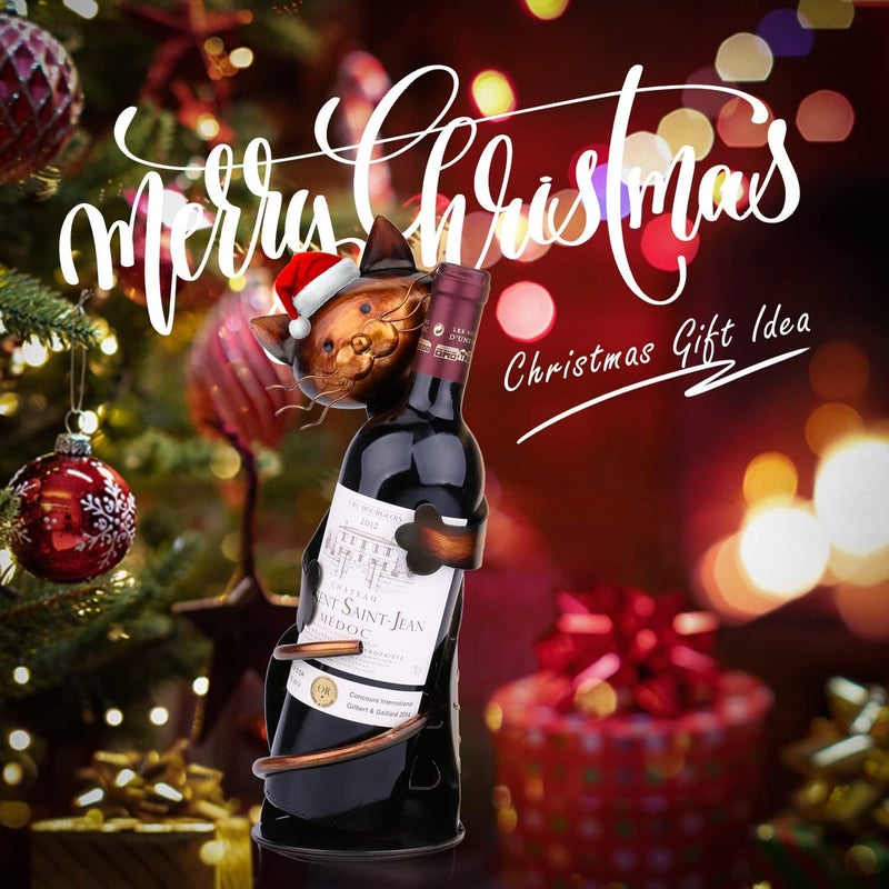 TOOARTS Cat Shaped Wine Holder Wine Rack shelf Metal Sculpture Practical Home decoration Crafts - Image 5