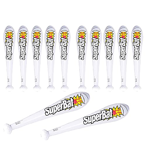 The Dreidel Company Large Baseball Bat Inflate 12Pack Perfect for Kids Bag Fillers Classroom Prizes Event Decorations Ideal Party Favors 24 Tall 12Pack - Image 1