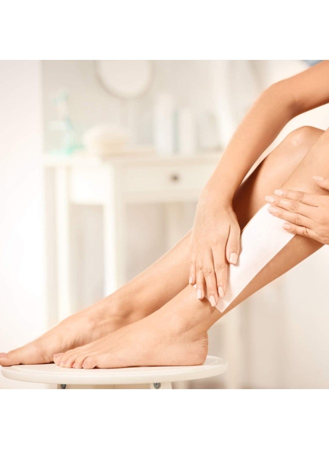 مايلي مجموعة شرائط شمع ورقية احترافية مكونة من 100 قطعة متينة وخفيفة الوزن بجودة الصالون لإزالة الشعر بالشمع في المنزل أو في الصالون - Image 2