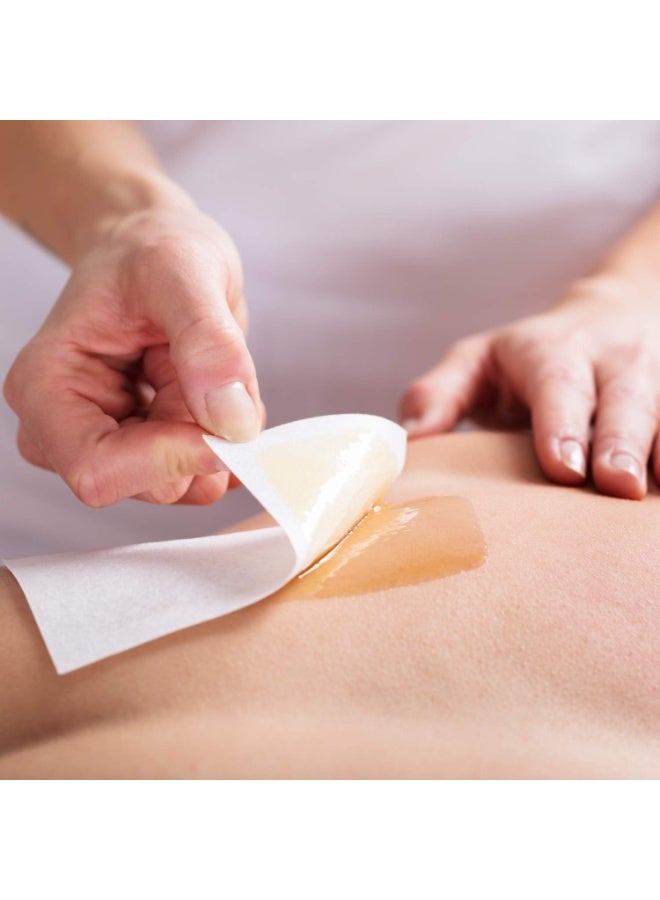 مايلي مجموعة شرائط شمع ورقية احترافية مكونة من 100 قطعة متينة وخفيفة الوزن بجودة الصالون لإزالة الشعر بالشمع في المنزل أو في الصالون - Image 4