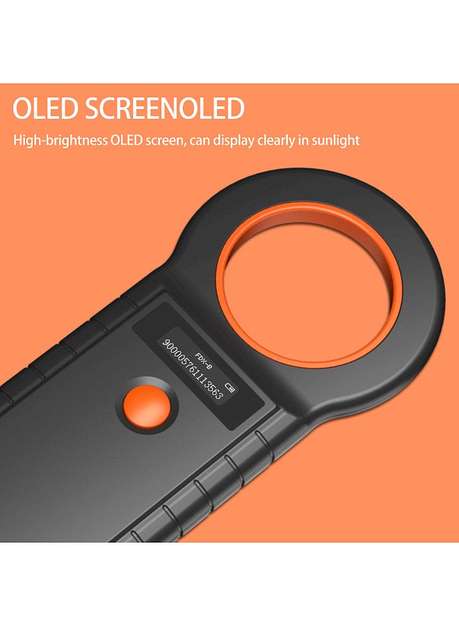 Animal Microchip Pet Tag Scanner ID Reader RFID EMID Animal Handheld Reader BT+USB+2.4G Connect 128 In  - Image 4