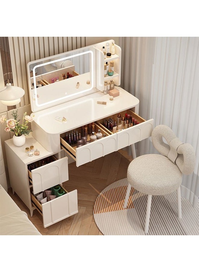 keke Multifunctional Makeup Vanity Dressing Table with Drawers and Chair 100 CM  - Image 2