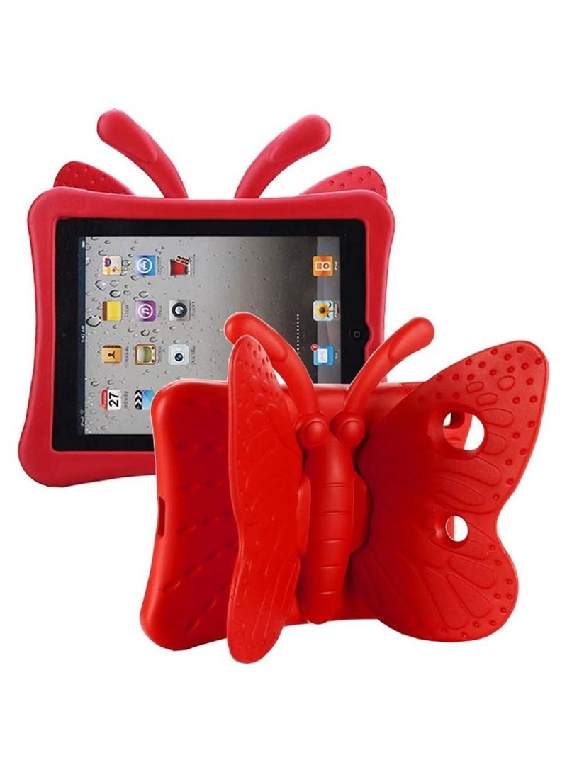 iPad 9th 8th 7th Generation Case Kids Girls, Cute Butterfly Shockproof EVA Foam Super Protection Stand Cover for iPad 2021 2020 2019 10.2" and iPad Air 3 Pro 10.5" - Image 1