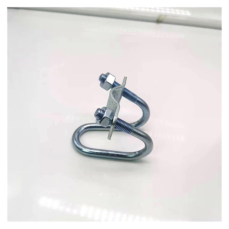 U-Bolts,1pcs M8 Galvanized Double U-Shaped Clamp Screw Cross Bolt Special-Shaped Steel Scaffolding Greenhouse - Image 4