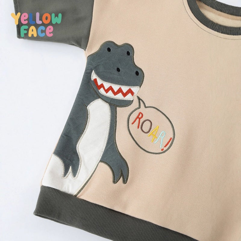 Children's Sweatshirt with Dinosaur Print - Image 2