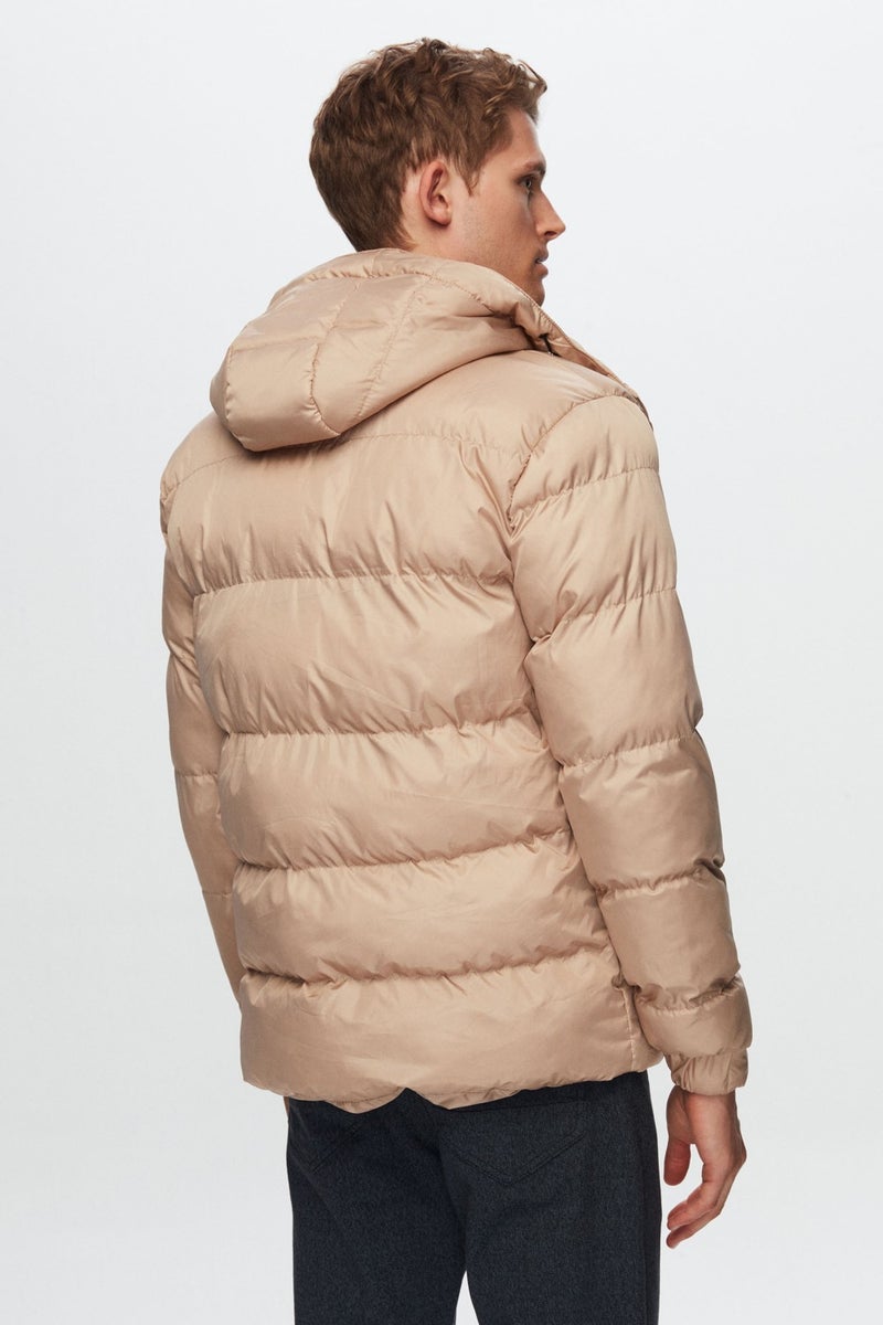 D'S DAMAT Regular Fit Mink Windproof Dense Fiber Filled Warm Removable Hooded Coat K 1HF07ORT09020  - Image 4