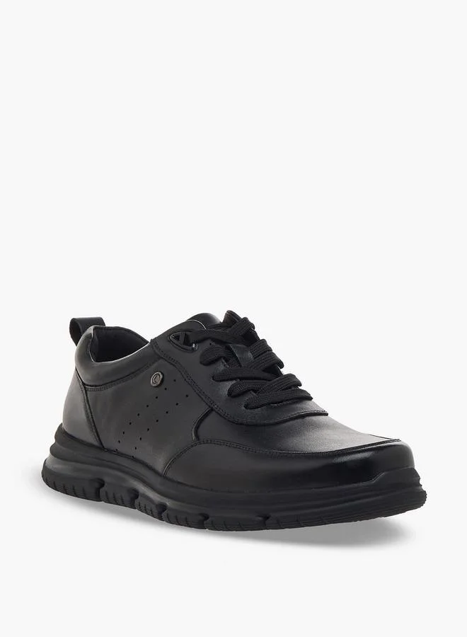 لو كونفورت Men Lace-Up Leather Ankle Sneakers