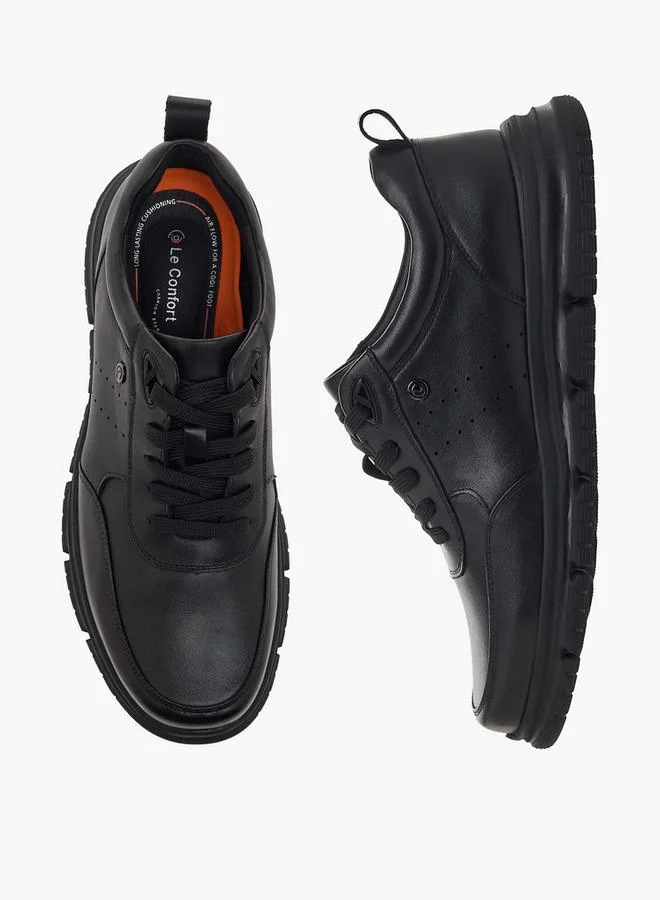 لو كونفورت Men Lace-Up Leather Ankle Sneakers