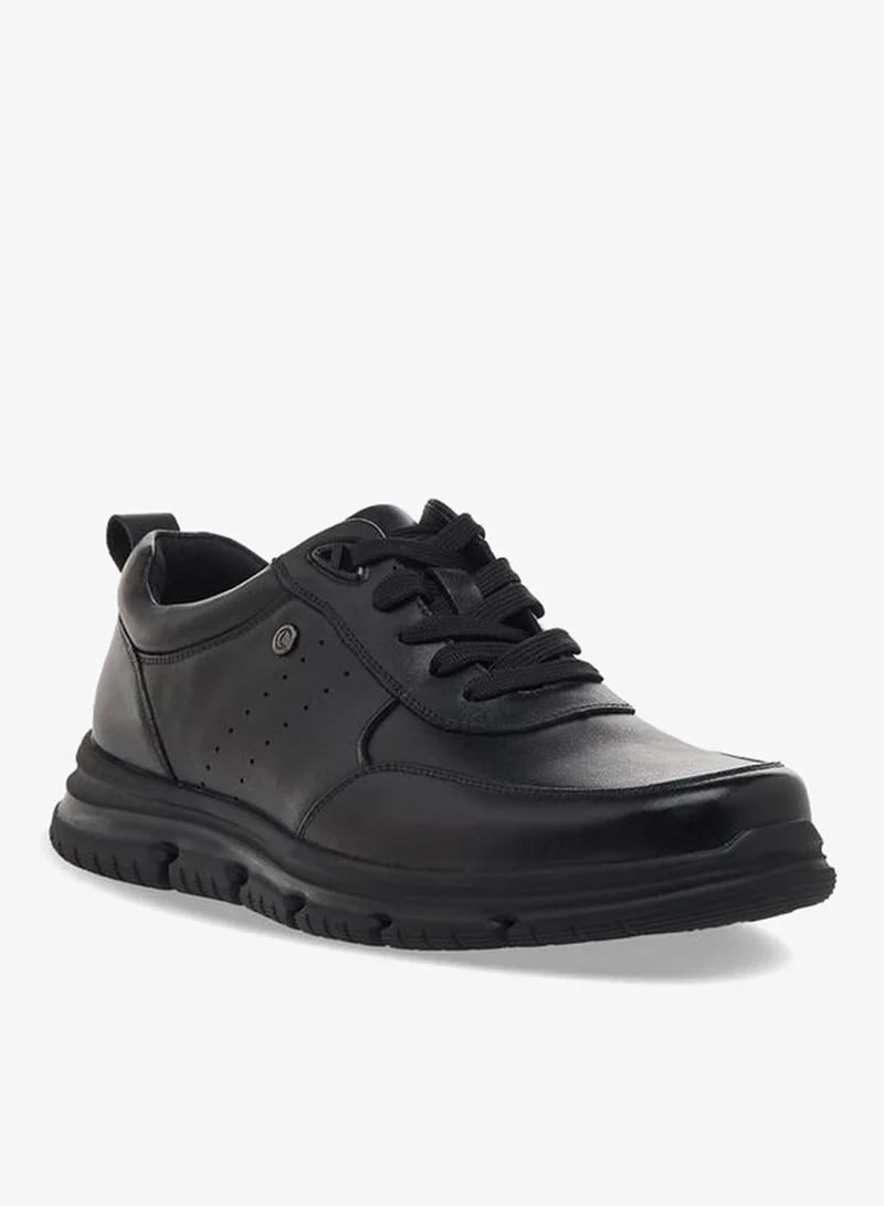 لو كونفورت Men Lace-Up Leather Ankle Sneakers