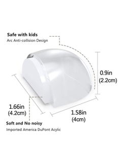Y&D Doorstop, Wall Protection Self-Adhesive Door Stopper for Buffer Floor Stop Shock Absorbent Bumper The Home and Office Protector - Clear 4pcs  - Image 5