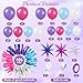 Blosssound 108 Pcs Kpop Theme Purple Pink Balloon Kit Different Sizes 18 12 10 5 Inch Kpop Theme Garland Arch Latex Balloons for Birthday Party Music Fans Princess Photo Backdrop Decor - Image 4