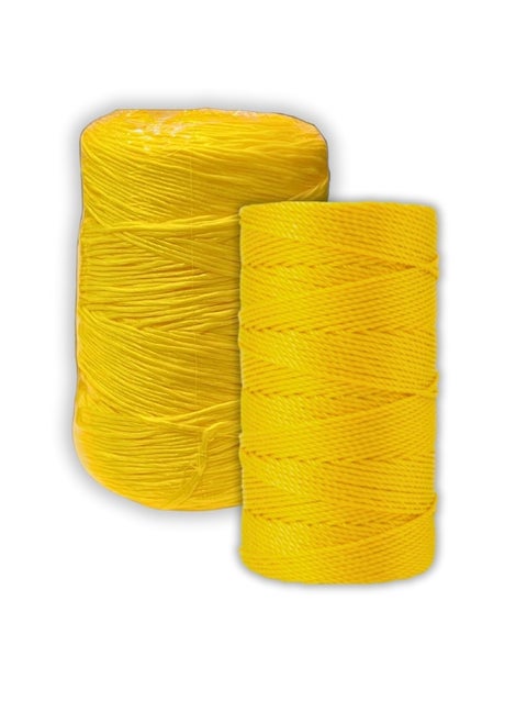 400m Yellow Baler Twine, Agriculture Twine, Garden Twine, Plastic String for Tying Tomato Plants Packaging Binding and Bundling