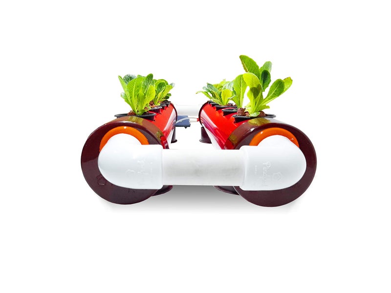 Pindfresh Hydroponics Kit for home - PindPipe Duo - 10 Plants, Good for Leafy Greens - Beginners hydroponic System - Reusable - for Indoor/Outdoor hydroponics - Seeds Included (red) - Image 4