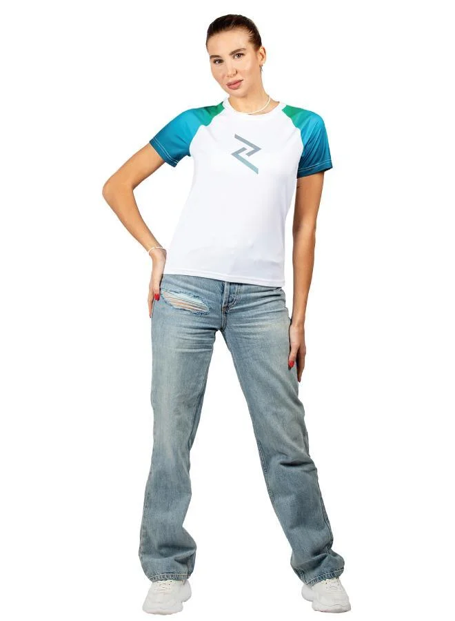 Zaecy Razzle Dazzle Gradient Women's Raglan Sleeve Top for Women | Best Price UAE