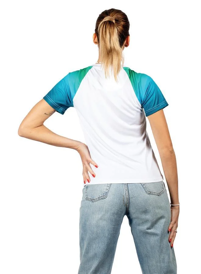 Zaecy Razzle Dazzle Gradient Women's Raglan Sleeve Top for Women | Best Price UAE