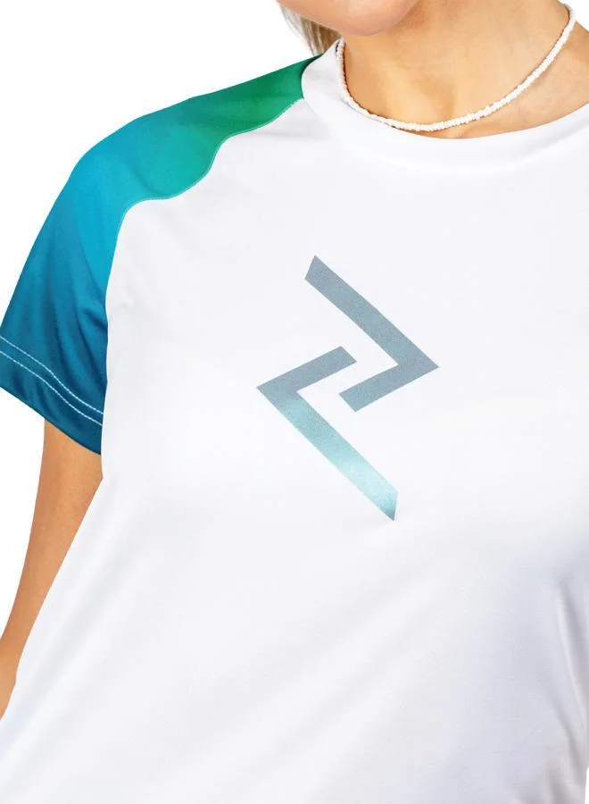 Zaecy Razzle Dazzle Gradient Women's Raglan Sleeve Top for Women | Best Price UAE