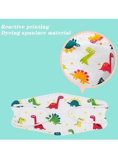 MUSK 10 Pieces N95 Protective Face Mask For Kids Dinosaur Design  - Image 3
