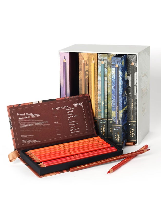 Marco Master Series 80-color Oil-based Collector's Edition Gift Box, Colored Pencils, Professional Art Exam Pencil Set, Birthday Gift For Men And Women, Drawing Kit, New Year's Gift - Image 2