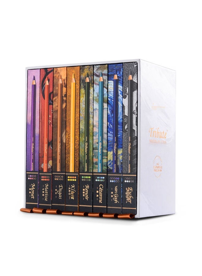 Marco Master Series 80-color Oil-based Collector's Edition Gift Box, Colored Pencils, Professional Art Exam Pencil Set, Birthday Gift For Men And Women, Drawing Kit, New Year's Gift - Image 3