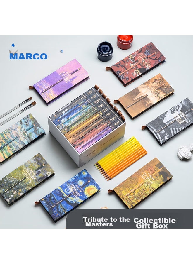 Marco Master Series 80-color Oil-based Collector's Edition Gift Box, Colored Pencils, Professional Art Exam Pencil Set, Birthday Gift For Men And Women, Drawing Kit, New Year's Gift - Image 1