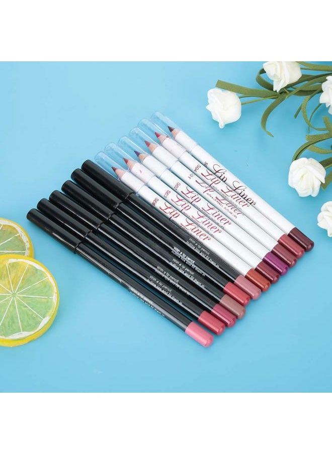 ZJchao - Lip Liners Set, Matte Lipstick Set 12 Color Lipstick Long-lasting Matte Lip Makeup Soft Pencils Lipstick Cosmetic Beauty Easy to Color Lips Liner Kit for Women - Image 1