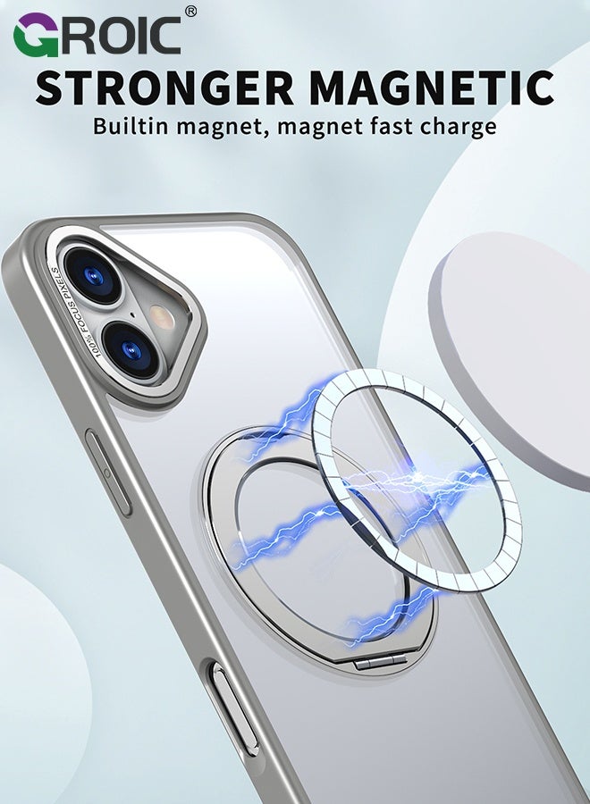 GROIC جراب لهاتف Huawei Nova 9 SE مقاس 6.78 بوصة جراب فاخر من ألياف الكربون TPU وغطاء خلفي من الجلد مع حماية للكاميرا، حامل حلقي مغناطيسي للسيارة مقاوم للصدمات - Image 4