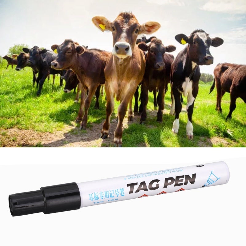 Waterproof Marker: 1mm Tip Waterproof Ink - Long-Lasting Fade-Resistant Writing Durable Plastic Marker for Animal Ear Tag Marking, Home Office and On-The-Go Use - Image 4