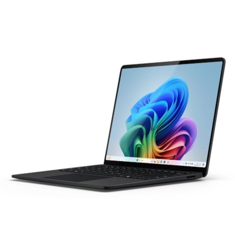 كمبيوتر محمول Surface مقاس 13.8 بوصة، أحدث إصدار 10 Core Copilot+PC، شاشة تعمل باللمس بسرعة 120 هرتز، Snapdragon X Plus، ذاكرة وصول عشوائي 16 جيجابايت، 512 جيجابايت SSD، إصدار أسود للمملكة العربية السعودية، لوحة مفاتيح باللغة الإنجليزية/العربية - Image 1