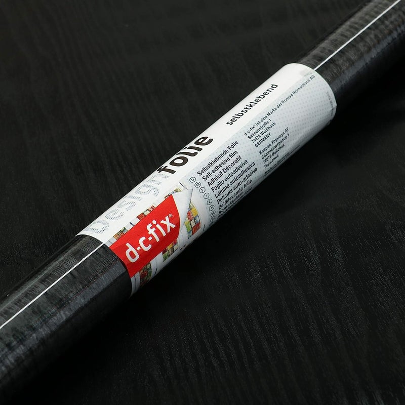 d-c-fix 346-0034 فيلم زخرفي ذاتي اللصق، خشب أسود، 17" × 78" لفة - Image 5