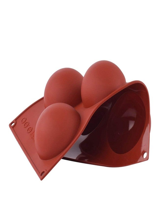 Glamaxy Extra Large Cup Silicone Half Round Baking Mould | Cake Baking Mould | Chocolate Ice Cream Mould (6 Cup Half Circle Mould) (5 Cup Moulds) - Image 3