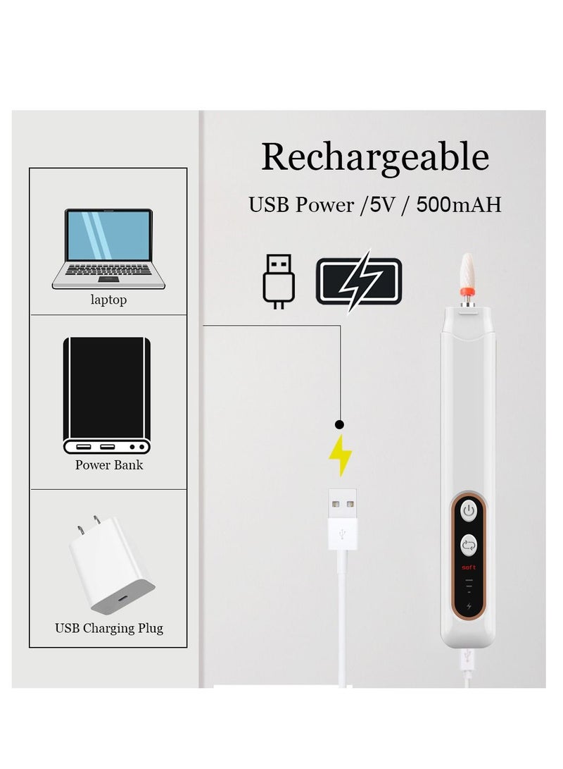 نيبمينينت Professional Electric Nail Drill Compact Portable Tools for Home Salon Use White - Image 5