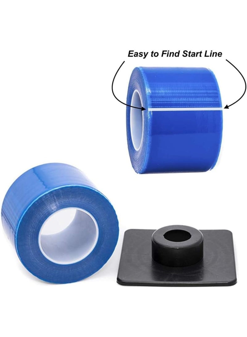 Zikra Blue Barrier Film Roll, 1200 Sheets 4"x6" Disposable Barrier Tape with Dispenser Box, Protective PE Film Barrier Tape for Dental, Clinic, Beauty Salon, Device protection - Image 3