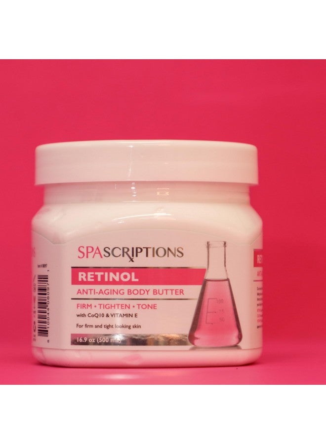 spascriptions Retinol Antiaging Body Butter With Coq10 And Vitamin E Antioxidants 16.9 Oz - Image 2