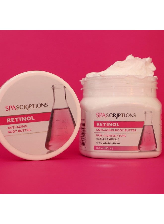 spascriptions Retinol Antiaging Body Butter With Coq10 And Vitamin E Antioxidants 16.9 Oz - Image 4