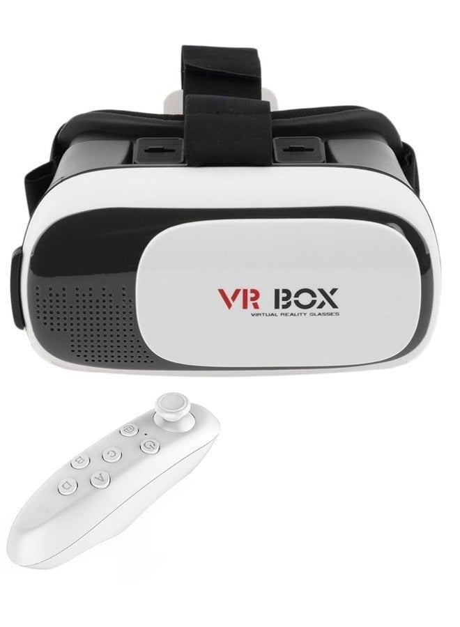 VR Box VR02 3D Virtual Reality Video Glasses Virtual Reality Goggles Eye Protection Adjustable for Smartphone with Bluetooth Gamepad Remote Controller - Image 1