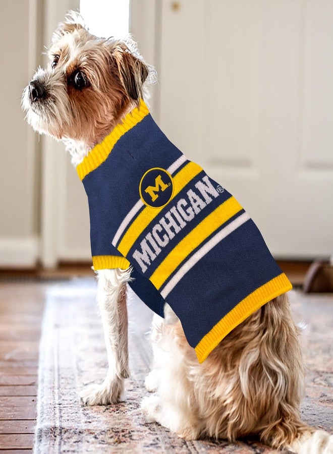 Pets First NCAA Michigan Wolverines Dog Sweater, Size Small. Warm and Cozy Knit Pet Sweater with NCAA Team Logo, Best Puppy Sweater for Large and Small Dogs - Image 5