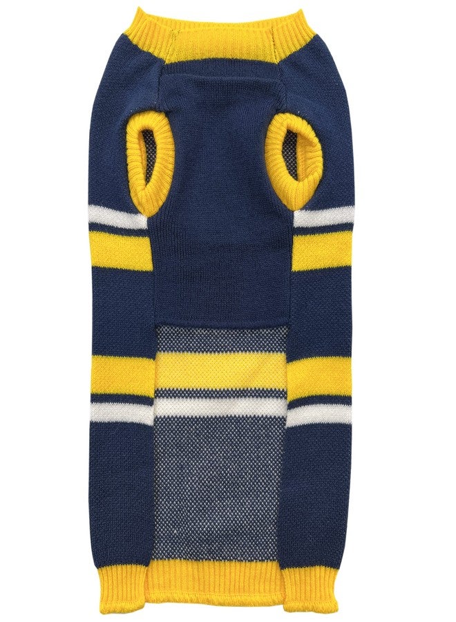 Pets First NCAA Michigan Wolverines Dog Sweater, Size Small. Warm and Cozy Knit Pet Sweater with NCAA Team Logo, Best Puppy Sweater for Large and Small Dogs - Image 2