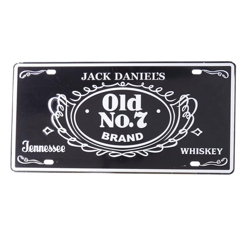 EAZYWAGON Jack_Da_niels Old No.7 Vintage Retro Metal Signs - License Wall Plate, Decorative Car Tag for Cafe, Restaurant, Shop, Home, Hotel, Club, Office, Living Area - Design Plaque - Image 1