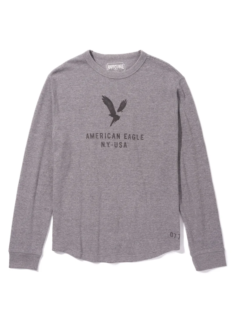 امريكان ايجل AE Long-Sleeve Graphic Thermal Shirt