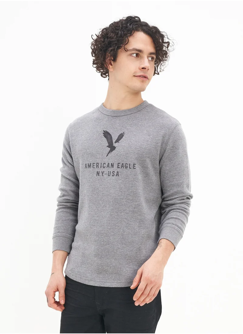 امريكان ايجل AE Long-Sleeve Graphic Thermal Shirt