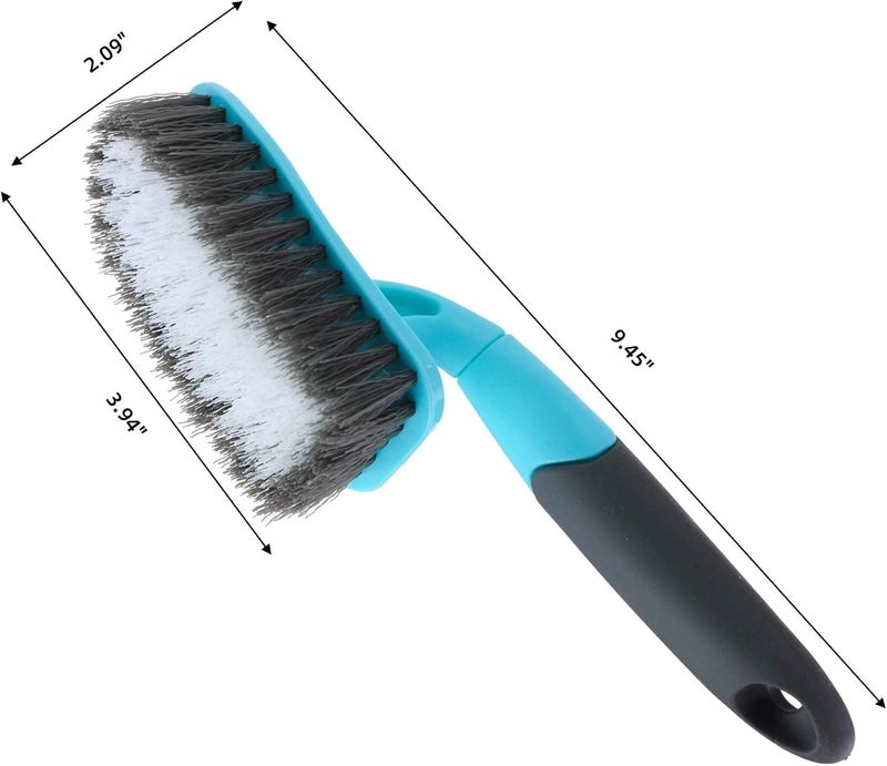 Khazna Scrub Brush for Cleaning with Long Handle, Medium Firm Brush Bathroom Cleaning Supplies and Bathtub Cleaner and Shower Cleaning Brush, Multi-Scene Use for Kitchen Brush or Carpet Brush 2-Pack - Image 5
