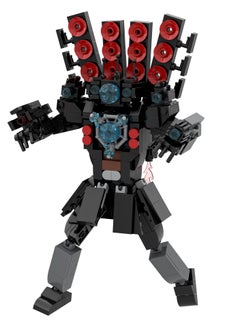 Y&D Skibidi Toilet Man Toy Building Blocks 430 Pcs Dark Surveillance Man Toy Ideas Toys Battle Horror Game Model Ideas Toys Gifts for Adult & Kids  - Image 2