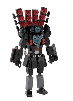 Y&D Skibidi Toilet Man Toy Building Blocks 430 Pcs Dark Surveillance Man Toy Ideas Toys Battle Horror Game Model Ideas Toys Gifts for Adult & Kids  - Image 5